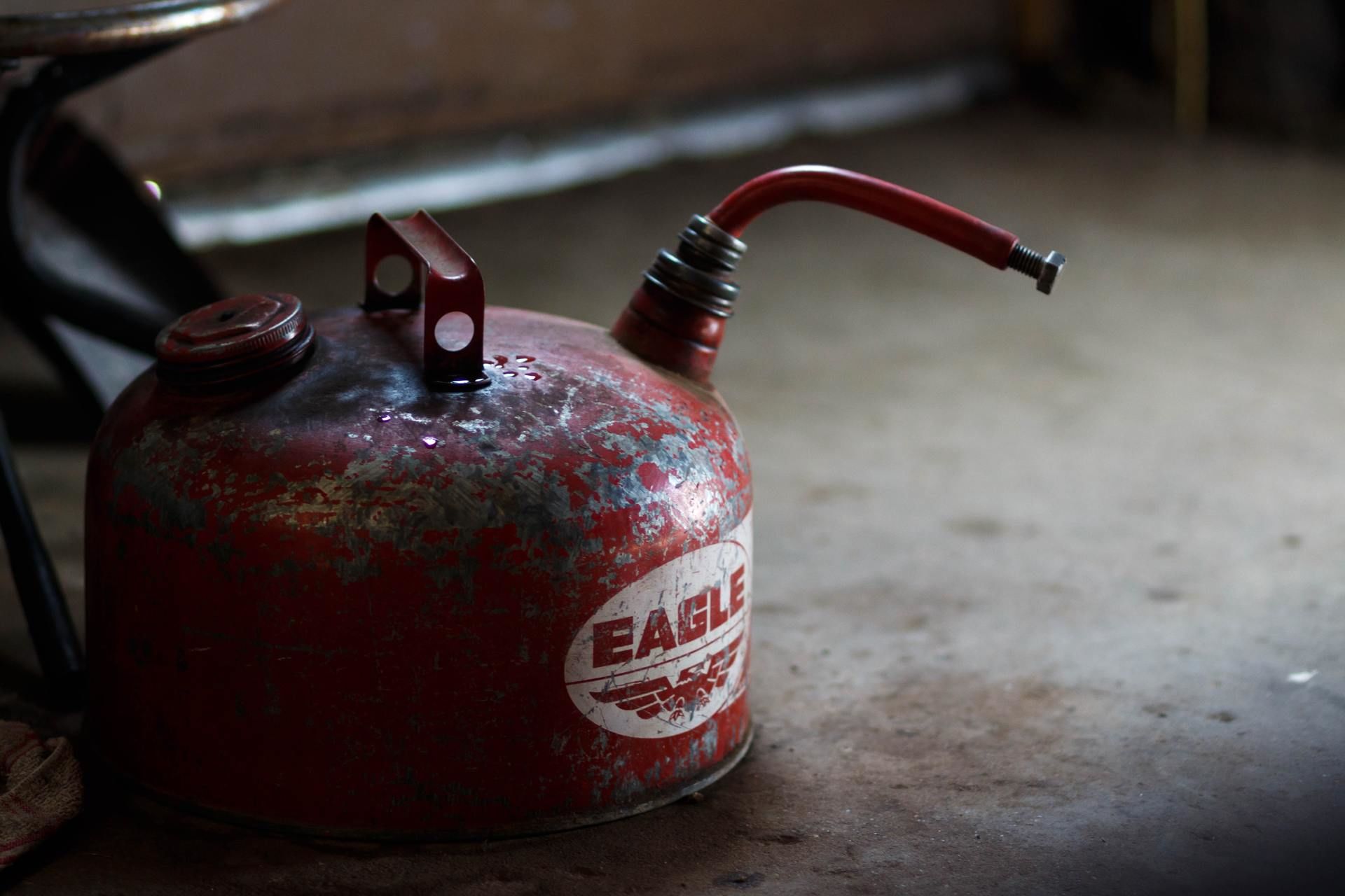 An old gas can